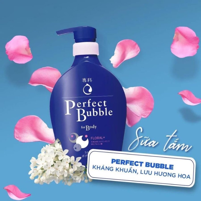 Sữa Tắm Dưỡng Ẩm Hương Hoa Tươi Mát Senka Perfect Bubble For Body Floral Plus (500ml)