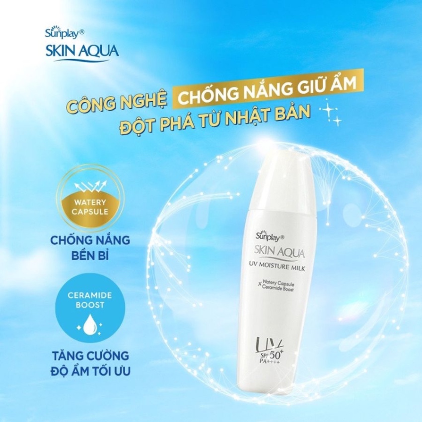 Sữa Chống Nắng Dưỡng Da Ẩm Mịn Sunplay Skin Aqua UV Moisture Milk (30g)