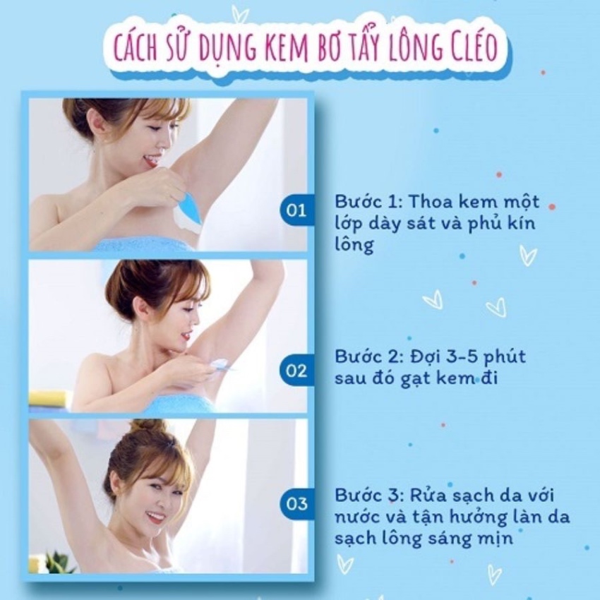 Kem Tẩy Lông Chiết Xuất Từ Bơ Cho Da Nhạy Cảm Hồng Cléo Avocado Hair Removal Cream (25g)