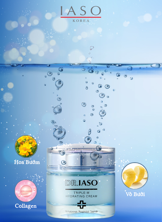Kem Dưỡng Ẩm 03 Cấp Độ Dr.IASO Triple-M Hydrating Cream - D08 (45ml) 