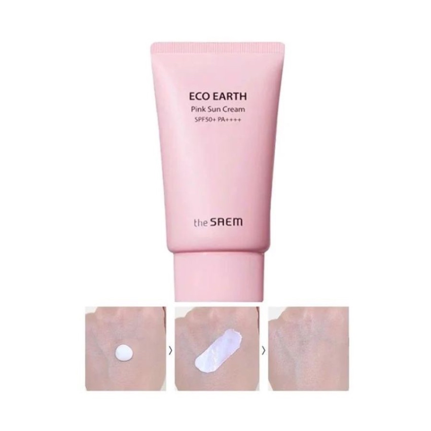 Kem Chống Nắng Nâng Tone The SAEM Eco Earth Power Pink Sun Cream (50g)