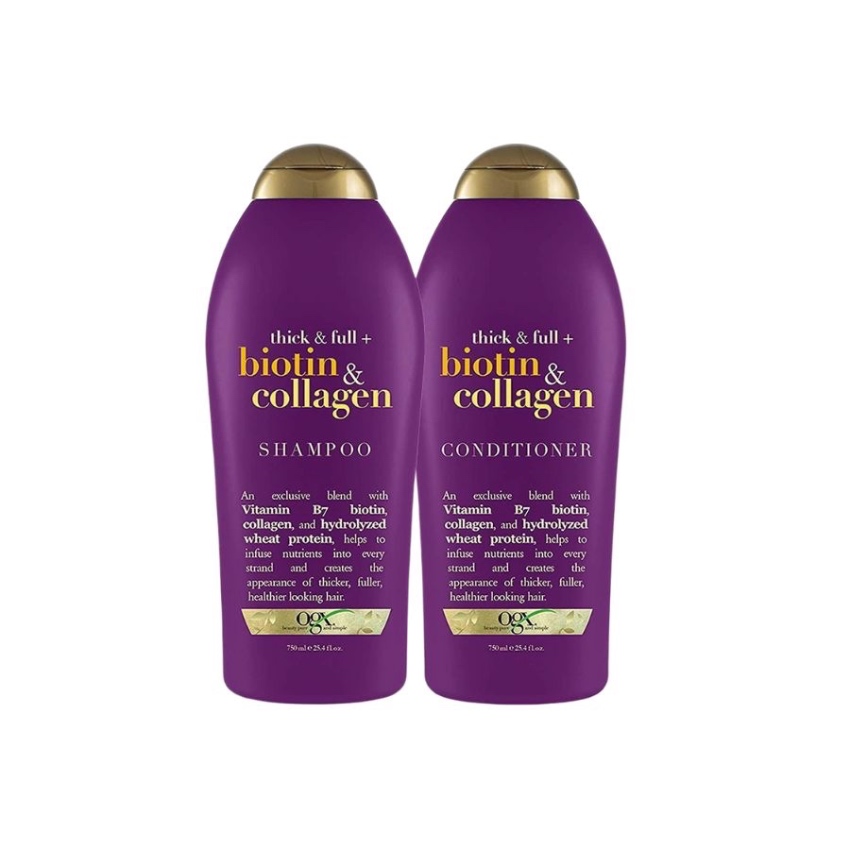 Dầu Gội Ngăn Rụng Tóc OGX Thick & Full + Biotin & Collagen Shampoo (700ml)