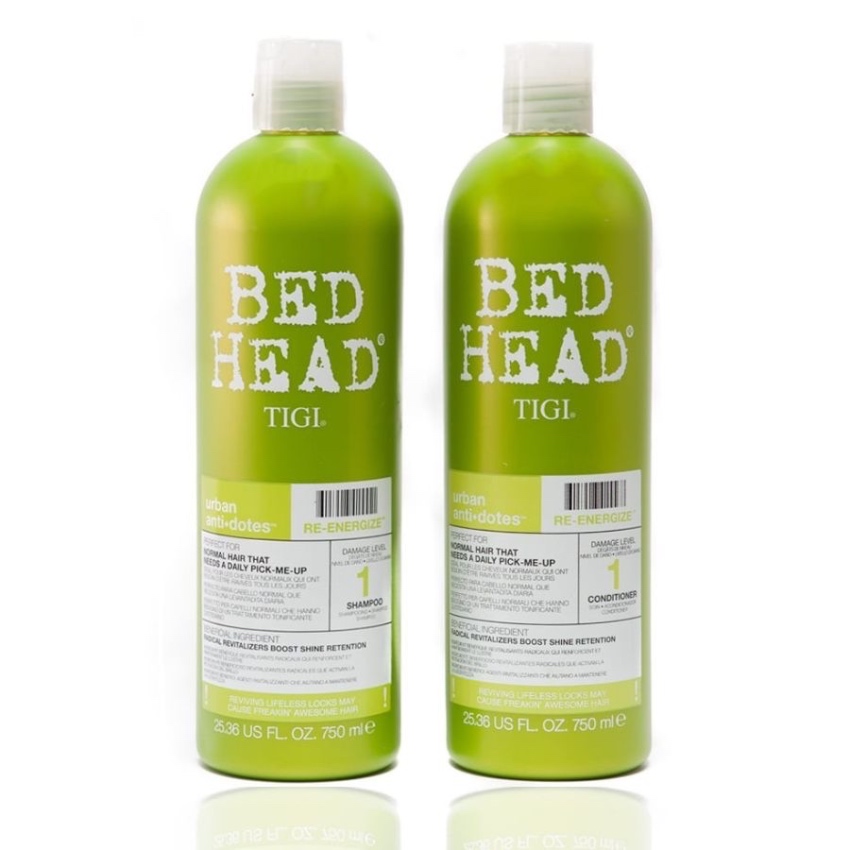 Dầu Gội Xả TIGI Bed Head Re Energize Shampoo & Conditioner (750ml)