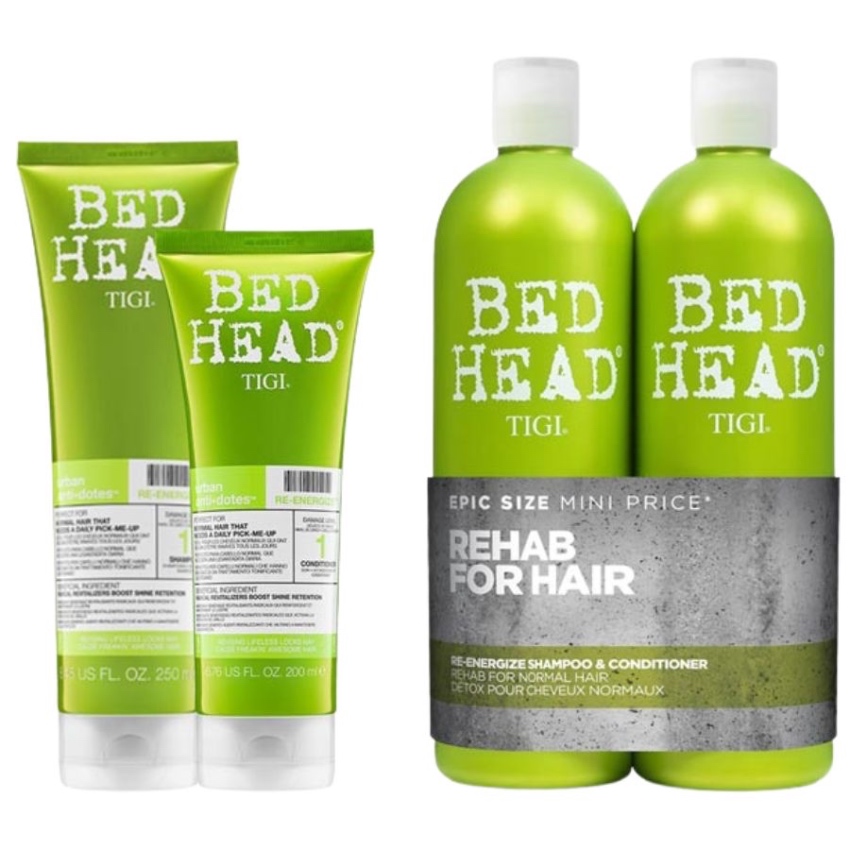 Dầu Gội Xả TIGI Bed Head Re Energize Shampoo & Conditioner (750ml)