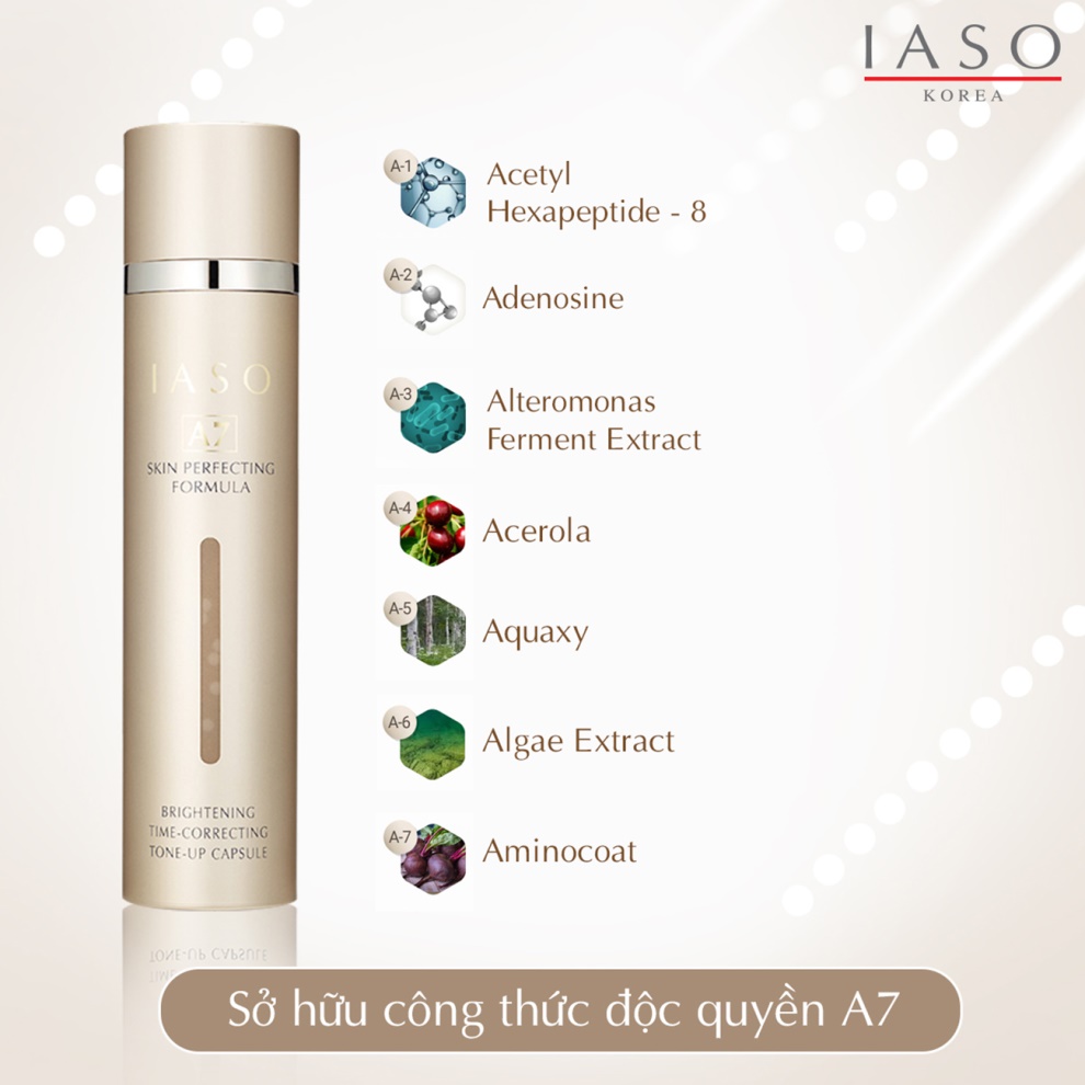 Tinh Chất Làm Sáng & Trẻ Hóa Da IASO Skin Perfecting Formula - A7 (50ml) 