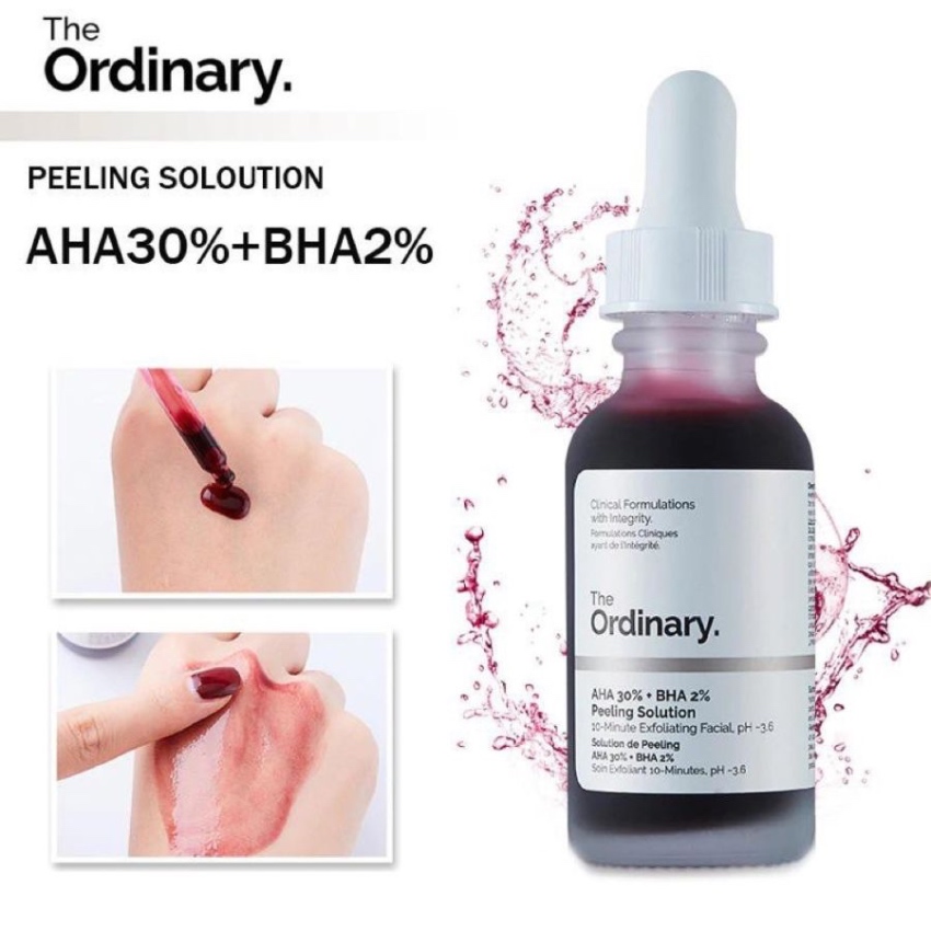 Tinh Chất Tẩy Tế Bào Chết Hóa Học The Ordinary AHA 30% + BHA 2% Peeling Solution (30ml)