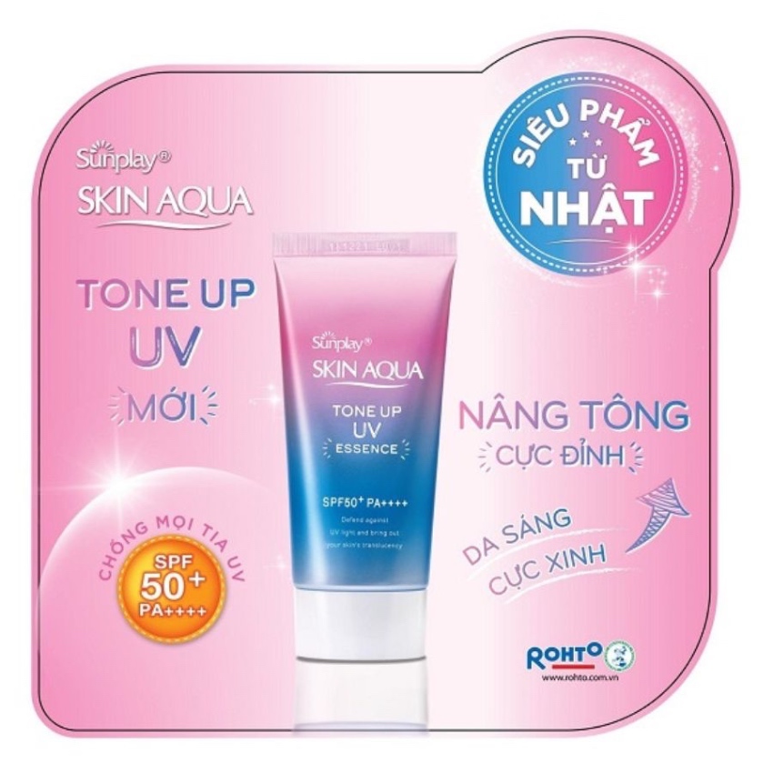 Tinh Chất Chống Nắng Hiệu Chỉnh Sắc Da Sunplay Skin Aqua Tone Up UV Essence - Lavender SPF50+/PA++++ (50g)