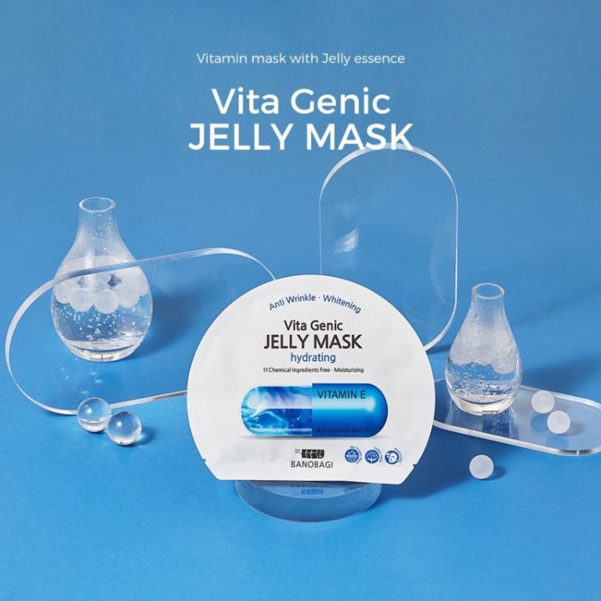 Mặt Nạ Giấy Cấp Nước Dưỡng Ẩm Da Mềm Mượt & Căng Bóng Banobagi Vita Genic Hydrating Jelly Mask - Vitamin E (30ml) 