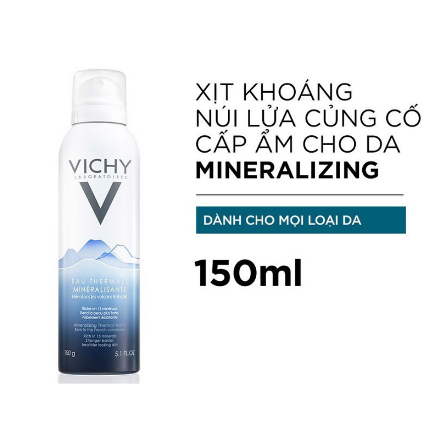 Xịt Khoáng Làm Dịu, Dưỡng Da & Cấp Ẩm Vichy Eau Thermale Mineralizing Thermal Water 