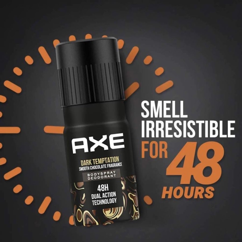 Xịt Khử Mùi Cho Nam AXE Deodorant Body Spray Dark Temptation Nâu (150ml) 