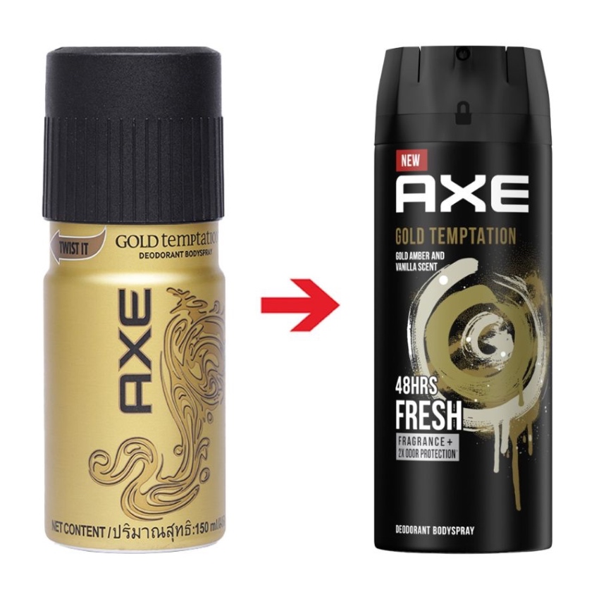 Xịt Khử Mùi Cho Nam AXE Deodorant Body Spray Gold (150ml) 