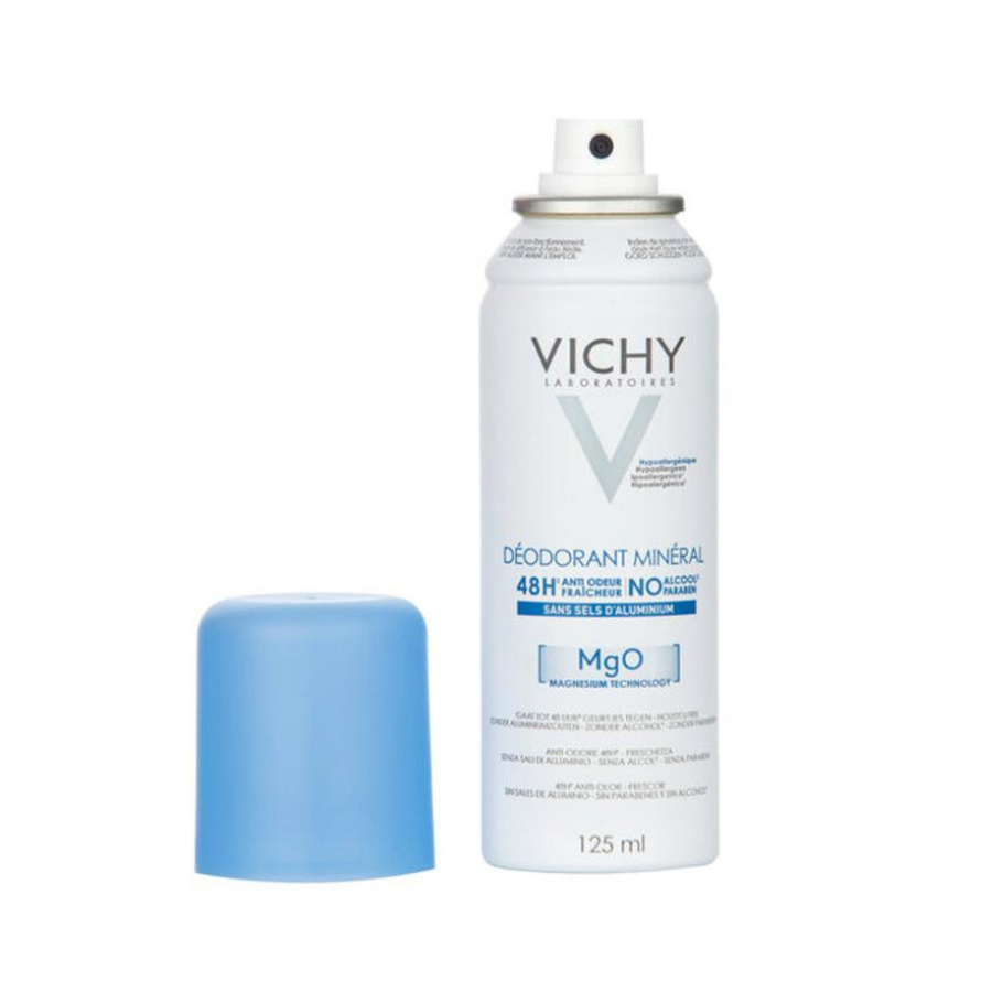 Xịt Khử Mùi Giúp Vùng Da Dưới Cánh Tay Khô Thoáng Vichy Deodorant Mineral 48H (125ml) 