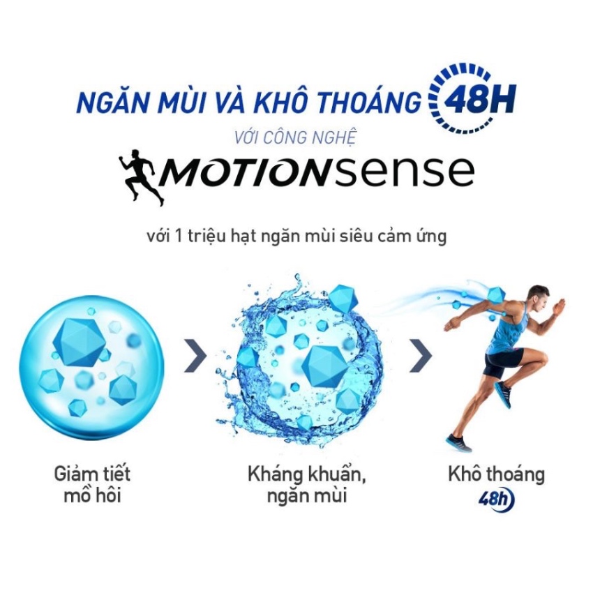 Xịt Khử Mùi Nam Rexona MotionSense 48H Sport Cool (200ml)