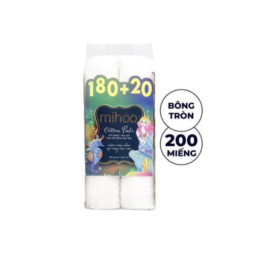 Bông Tẩy Trang Mihoo Mermaid Cotton Pads (200 Miếng)
