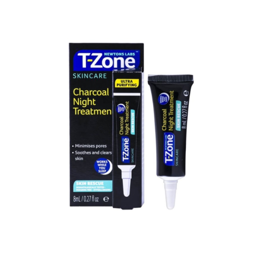 Gel Chống Thâm Sau Mụn, Giảm Mụn Ban Đêm, Se Khít Lỗ Chân Lông T-Zone Skincare Charcoal Night Treatment (8ml)