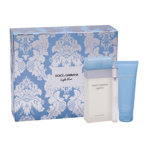 Bộ Đôi Nước Hoa Nữ Dolce & Gabbana Light Blue Eau De Toilette (100ml+10ml) + Body Cream (75ml) 