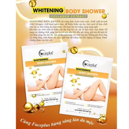 Kem Tắm Trắng Collagen Extract Face Plus Whitening Body Shower (120g)