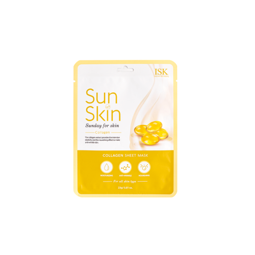 Mặt Nạ Collagen Sáng Da Mờ Nếp Nhăn Beauskin Sun Skin Collagen Sheet Mask (23g) (Miếng)