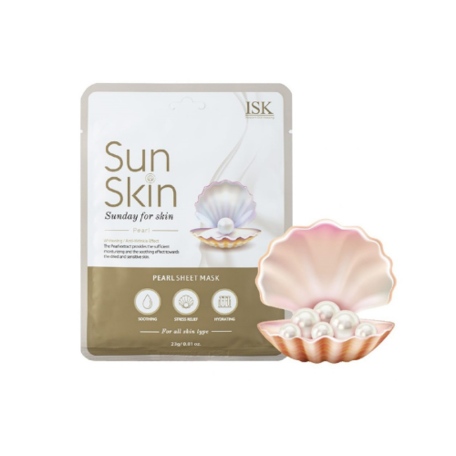 Mặt Nạ Ngọc Trai Dưỡng Ẩm Trắng Da Beauskin Sun Skin Pearl Sheet Mask (23g) (Miếng)