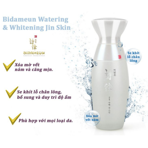 Nước Hoa Hồng Giúp Làm Trắng Da Bidameun Watering & Whitening Jin Skin B04 (150ml) 