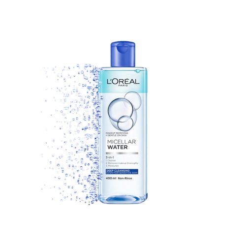 Nước Tẩy Trang Làm Sạch Sâu Lớp Trang Điểm L'Oréal Micellar Water 3-in-1 Deep Cleansing Even For Sensitive Skin (400ml)