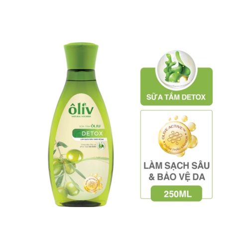 Sữa Tắm Làm Sạch Sâu, Bảo Vệ Da Chứa Dầu Olive Và Phức Hợp Tảo Biển Ôliv Detox (650ml) 