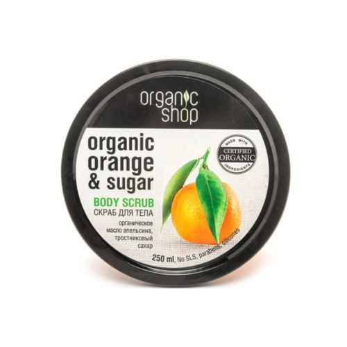 Tẩy Tế Bào Chết Toàn Thân Organic Shop Orange & Sugar (250ml)