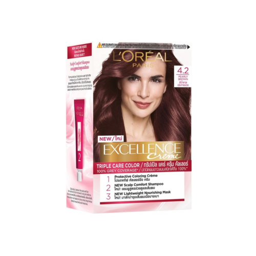 Kem Nhuộm Dưỡng Tóc L'Oréal Excellence Fashion Hair Color Cream - 4.2 Nâu Ánh Tím (172ml) 