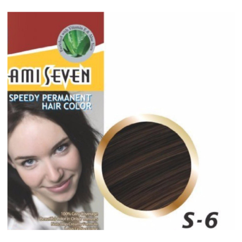 Thuốc Nhuộm Tóc Phủ Bạc Thảo Dược AMI SEVEN S6 Dark Brown
