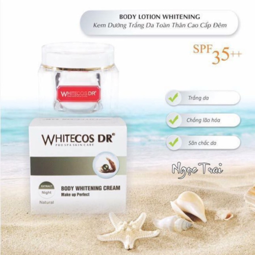 Dưỡng Thể Trắng Da Whitecos Dr Body Whitening Cream Make Up Perfect (220g)