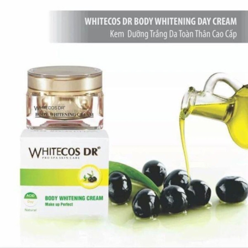 Kem Dưỡng Trắng Da Toàn Thân Whitecos DR Body Whitening Cream Olive (125g)